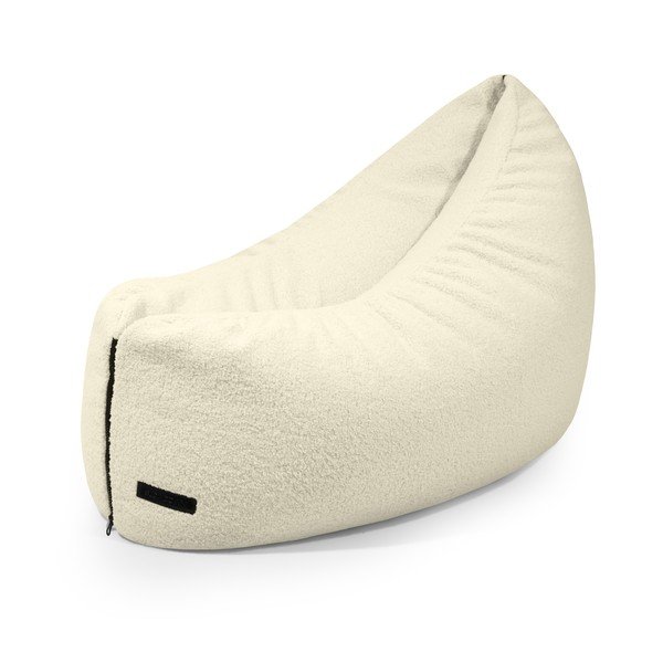 Kreminės spalvos iš boucle vaikiškas sėdmaišis Clip Clap 90 – SLOWDOWN