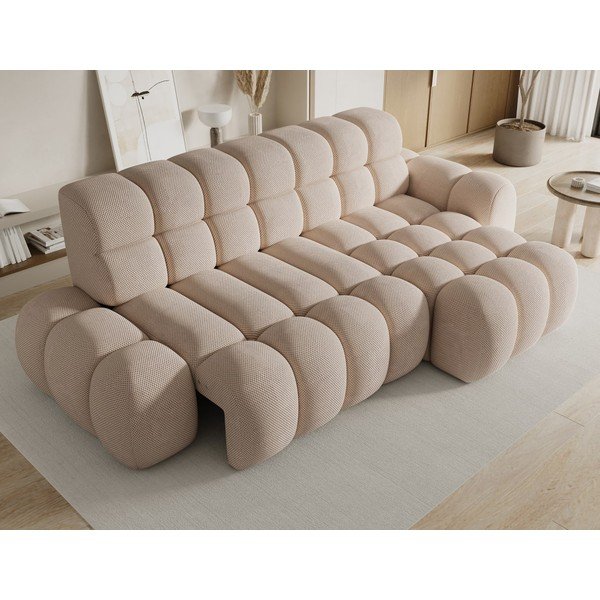 Smėlio spalvos sulankstoma kampinė sofa (su dešiniuoju kampu/su gultu) Ceedro – ELTAP-image-4