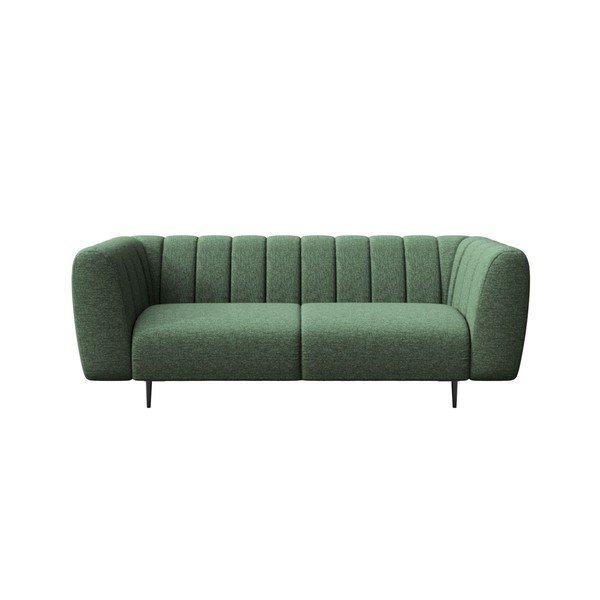 Sofa tamsiai žalios spalvos 210 cm Shel – Ghado