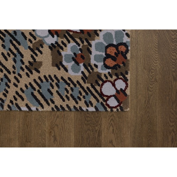 Kilimas iš vilnos rudos spalvos 200x300 cm Paisley – Agnella-image-3