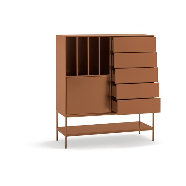 Spintelė raudonos plytų spalvos 120x140x45 cm Platt – Teulat-image-4