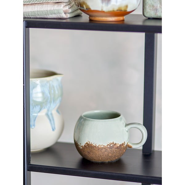 Rudos spalvos/kreminės spalvos iš akmens masės puodelis 410 ml Paula – Bloomingville-image-1