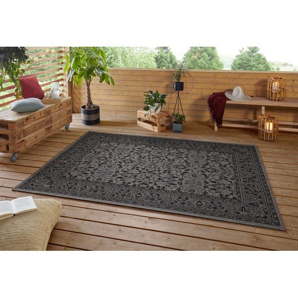 Juodai violetinis lauko kilimas NORTHRUGS Konya, 200 x 290 cm-image-2