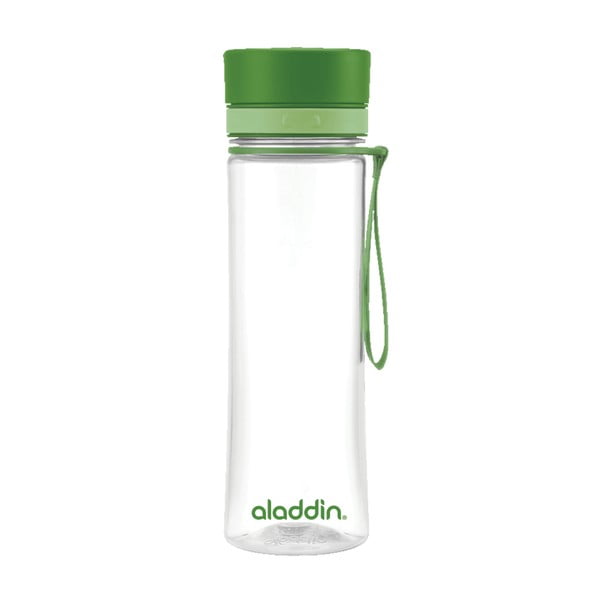Vandens buteliukas su žaliu dangteliu "Aladdin Aveo", 600 ml