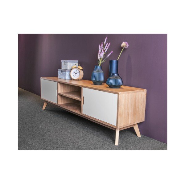 Mėlynai auksinė stiklo vaza PT LIVING, aukštis 18,5 cm-image-1