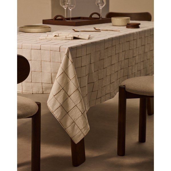 Iš medvilnės staltiesė 170x250 cm Ersen – Kave Home-image-1