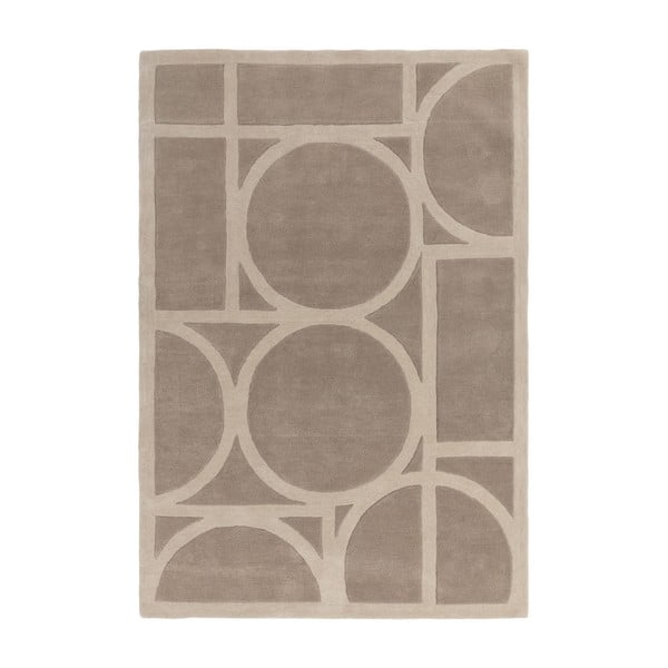 Iš vilnos kilimas šviesiai rudos spalvos 200x290 cm Metro Taupe – Asiatic Carpets