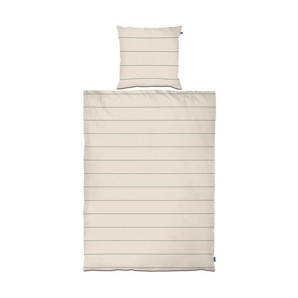 Smėlio spalvos iš satino medvilnės viengulė patalynė 140x200 cm Align – Mette Ditmer Denmark