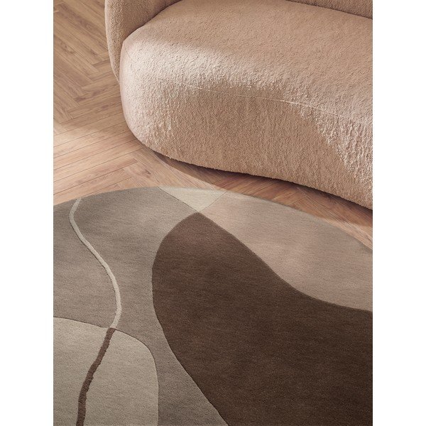 Rudos spalvos iš vilnos apvalios formos kilimas ø 160 cm Muse – Villeroy&Boch-image-4
