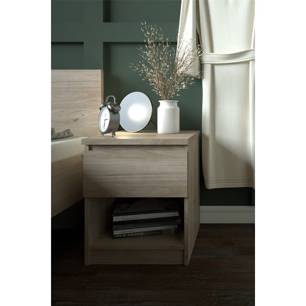 Ąžuolo dekoro naktinis staliukas Naia - Tvilum-image-1