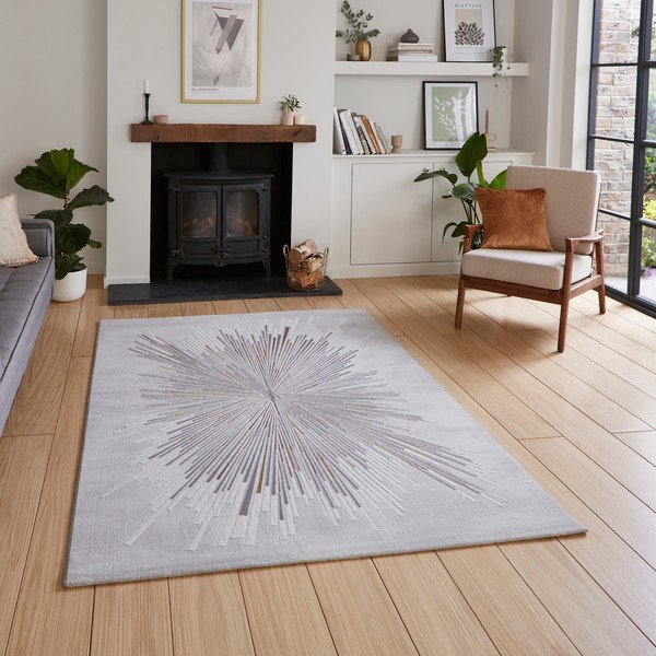 Kilimas šviesiai mėlynos spalvos/šviesiai rožinės spalvos 120x170 cm Creation – Think Rugs-image-1