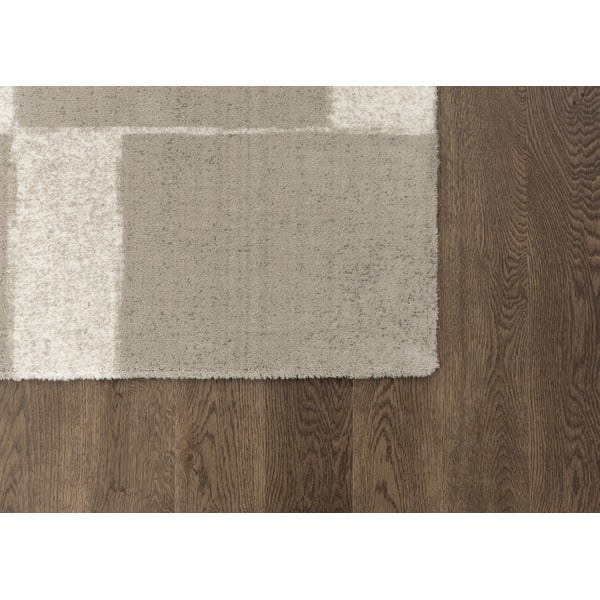 Pilkai smėlinės spalvos iš vilnos kilimas 133x190 cm Agnus Pavement – Agnella-image-3