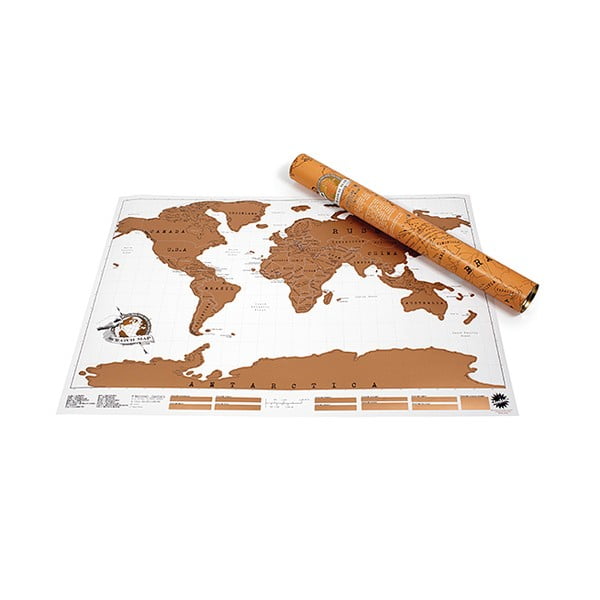 Nutrinamas žemėlapis 88x52 cm World Scratch Map – Ambiance-image-2