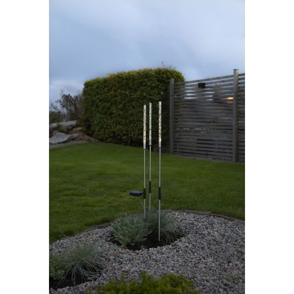 3 lauko saulės energija veikiančių LED lempučių dekoracijų rinkinys Star Trading Bubbly, aukštis 83 cm-image-3