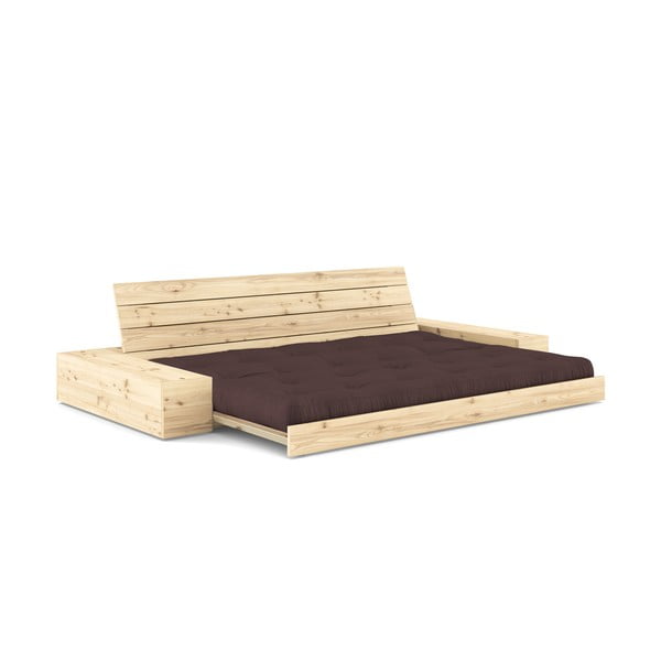 Sulankstoma sofa tamsiai rudos spalvos 244 cm Base – Karup Design-image-4