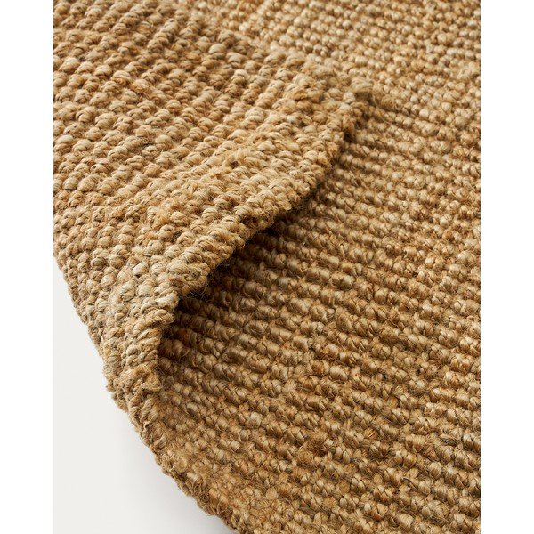 Rankų darbo natūralios spalvos iš džiuto kilimas 160x230 cm Madelin – Kave Home-image-3