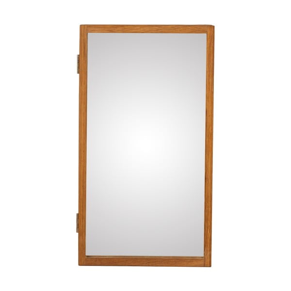 Sieninis veidrodis su raktų dėže iš ąžuolo masyvo Canett Uno, 25 x 45 cm