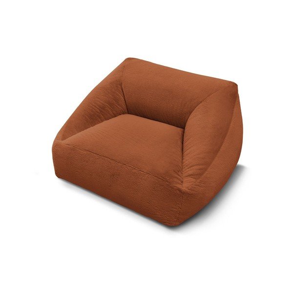 Oranžinės spalvos sėdmaišis iš dirbtinio kailio Lilibet – Bobochic Paris-image-3