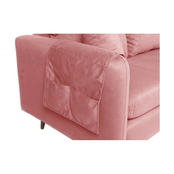 Sofa šviesiai rožinės spalvos 215 cm Sofia – Balcab Home-image-4