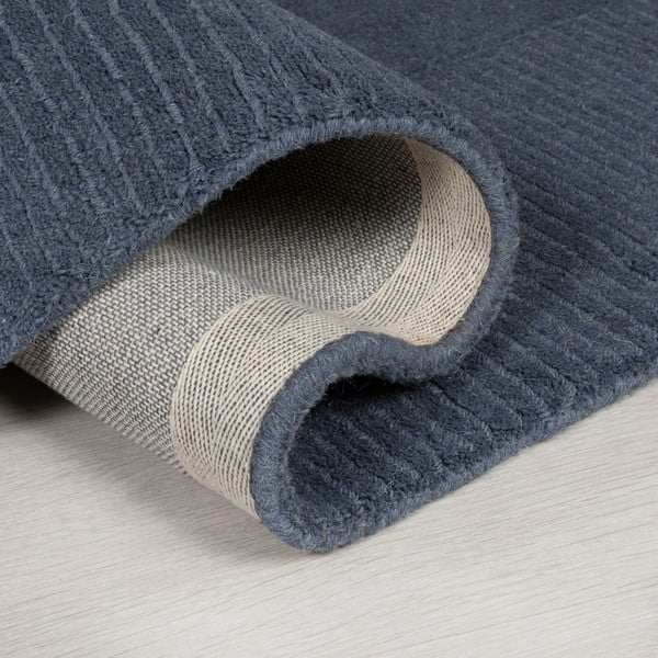 Tamsiai mėlynas vilnonis kilimas Flair Rugs Siena, 160 x 230 cm-image-4