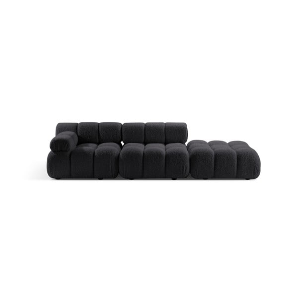 Iš boucle sofa antracito spalvos 288 cm Bellis – Micadoni 