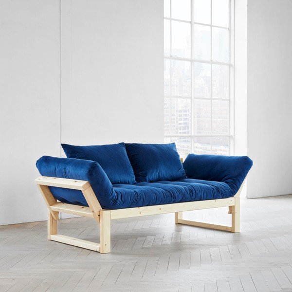 Kintama sofa "Karup Edge Natural/Velvet Navy-image-1