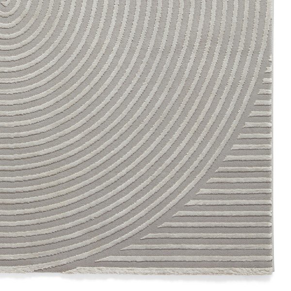 Skalbiamas iš perdirbto pluošto kilimas šviesiai pilkos spalvos 120x170 cm Flores – Think Rugs-image-4