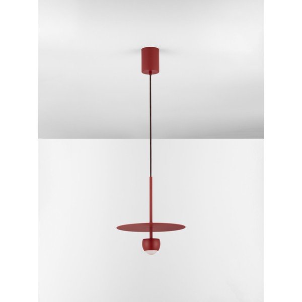 Raudonos spalvos iš aliuminio kabantis šviestuvas LED ø 30 cm Edem – Nova Luce-image-3