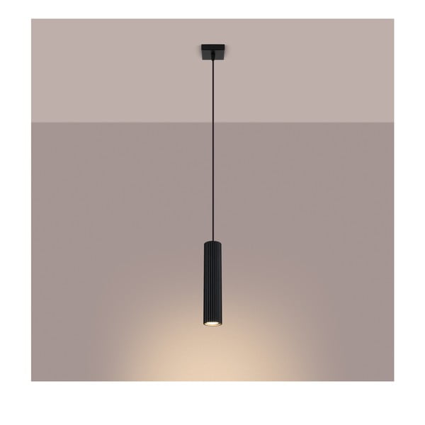 Kabantis šviestuvas juodos spalvos Gleam – Sollux-image-4