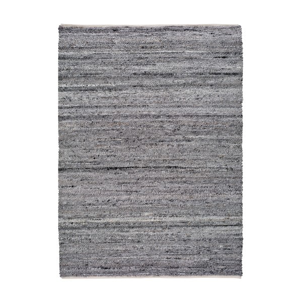 Tamsiai pilkas kilimas iš perdirbto plastiko "Universal Cinder", 60 x 110 cm
