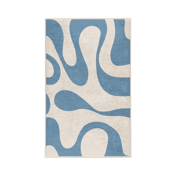 Skalbiamas mėlynos spalvos kilimas 160x230 cm Blue Latte – Mila Home