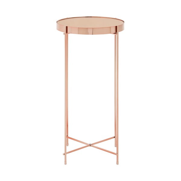 Apvalios formos šoninis stalas su stikliniu stalviršiu ø 33 cm Allure – Premier Housewares-image-1