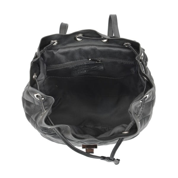 Juoda odinė kuprinė Anna Luchini Lucy-image-3