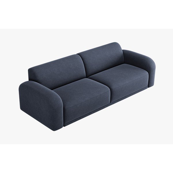 Iš velveto sofa tamsiai mėlynos spalvos 242 cm Erin – Micadoni Home-image-3