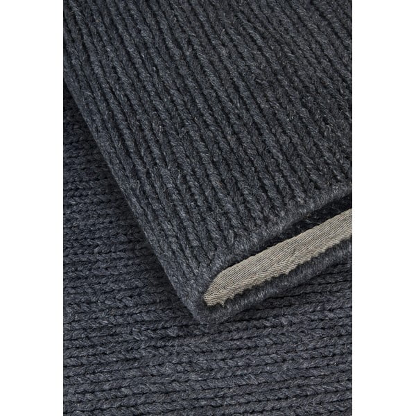 Rankų darbo iš vilnos apvalios formos kilimas tamsiai pilkos spalvos ø 200 cm Francois – Villeroy&Boch-image-3