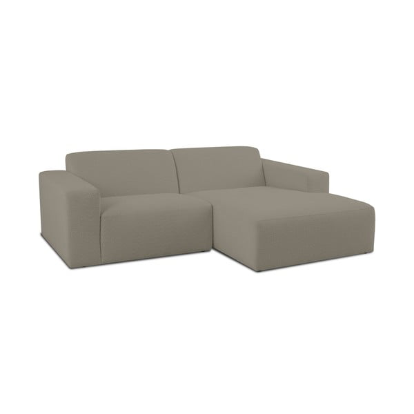 Iš boucle kampinė sofa šviesiai rudos spalvos (su dešiniuoju kampu) Roxy – Scandic-image-1