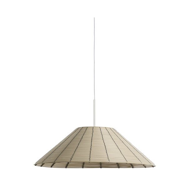 Smėlio spalvos iš dirbtinio rotango šviestuvo gaubtas ø 50 cm Saranella – Kave Home
