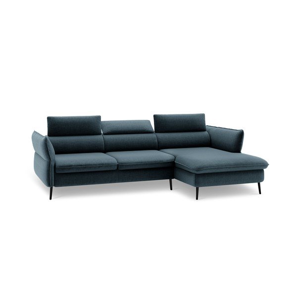 Mėlyna sofa-lova su daiktadėže Milo Casa Dario, kampas dešinėje-image-3