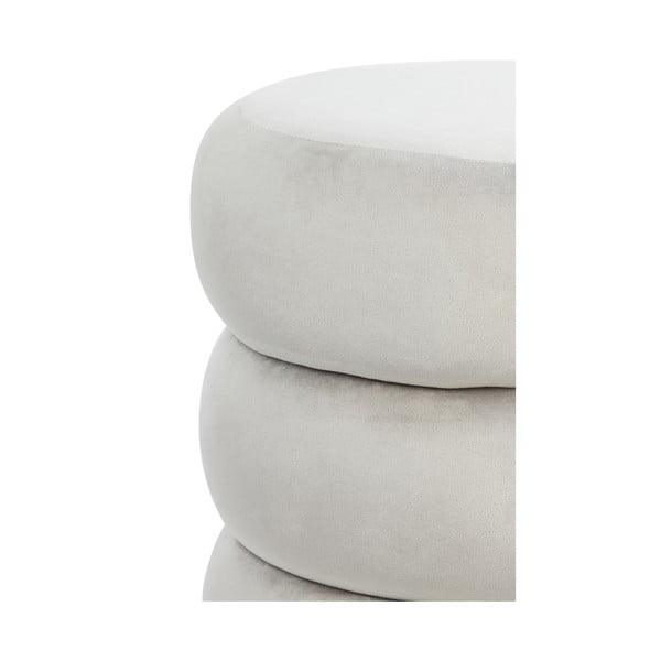 Iš velveto pufas šviesiai pilkos spalvos Kimi – Light & Living-image-3