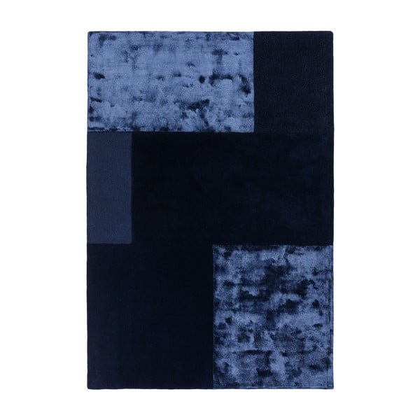 Tamsiai mėlynas kilimas Asiatic Carpets Tate Tonal Textures, 160 x 230 cm