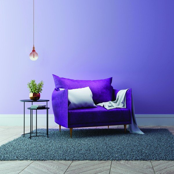 Rožinės spalvos permatoma lemputė Homemania Coriandoli-image-1
