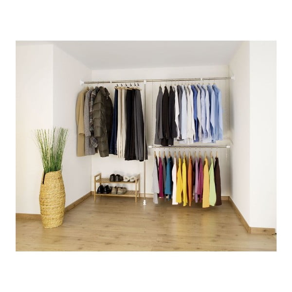 Iš metalo teleskopinė drabužių kabykla sidabrinės spalvos Garment – Wenko-image-3