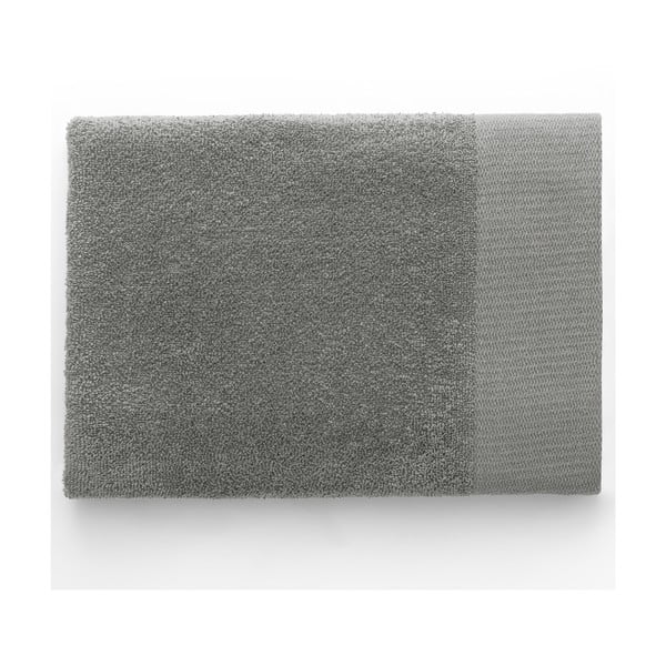 Pilkos spalvos iš frote audinio iš medvilnės vonios rankšluostis 70x140 cm Amari – Restilo-image-3