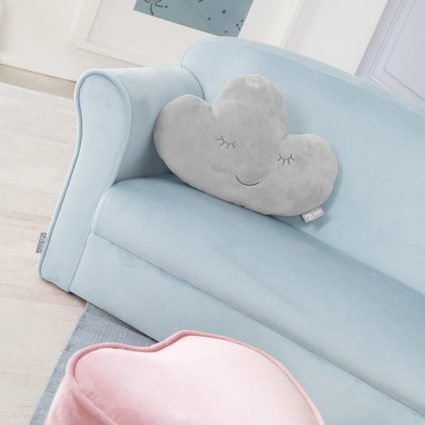 Vaikiška sofa šviesiai mėlynos spalvos iš velveto 78 cm Lil Sofa – Roba-image-3
