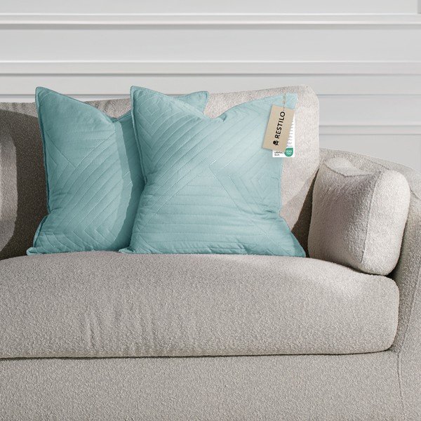 Iš mikropluošto dekoratyviniai pagalvių užvalkalai 2 vnt. 45x45 cm Softa – Restilo-image-1