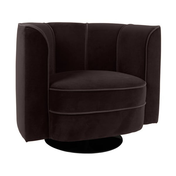 Juodas fotelis Dutchbone Flower