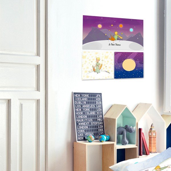 Vaikiškas paveikslas 27x27 cm Les Planetes – Mr. Fox-image-1