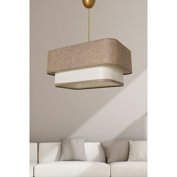Kabantis šviestuvas smėlio spalvos/kreminės spalvos iš džiuto Varianza – Opviq lights-image-1