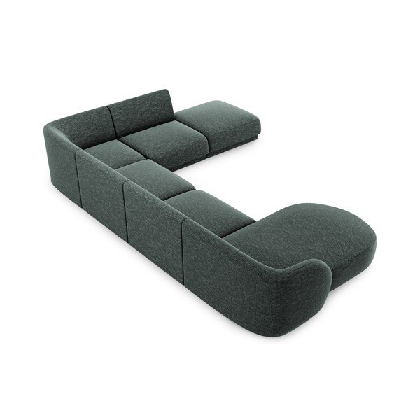Tamsiai žalia kampinė sofa (dešinysis kampas) Miley - Micadoni Home-image-4