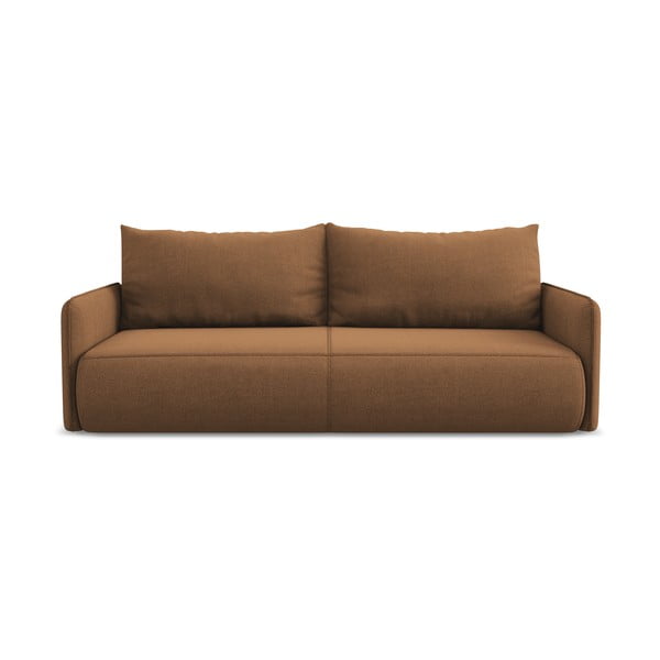 Oranžinės spalvos sulankstoma/su sandėliavimo vieta sofa 216 cm Nanea – Makamii